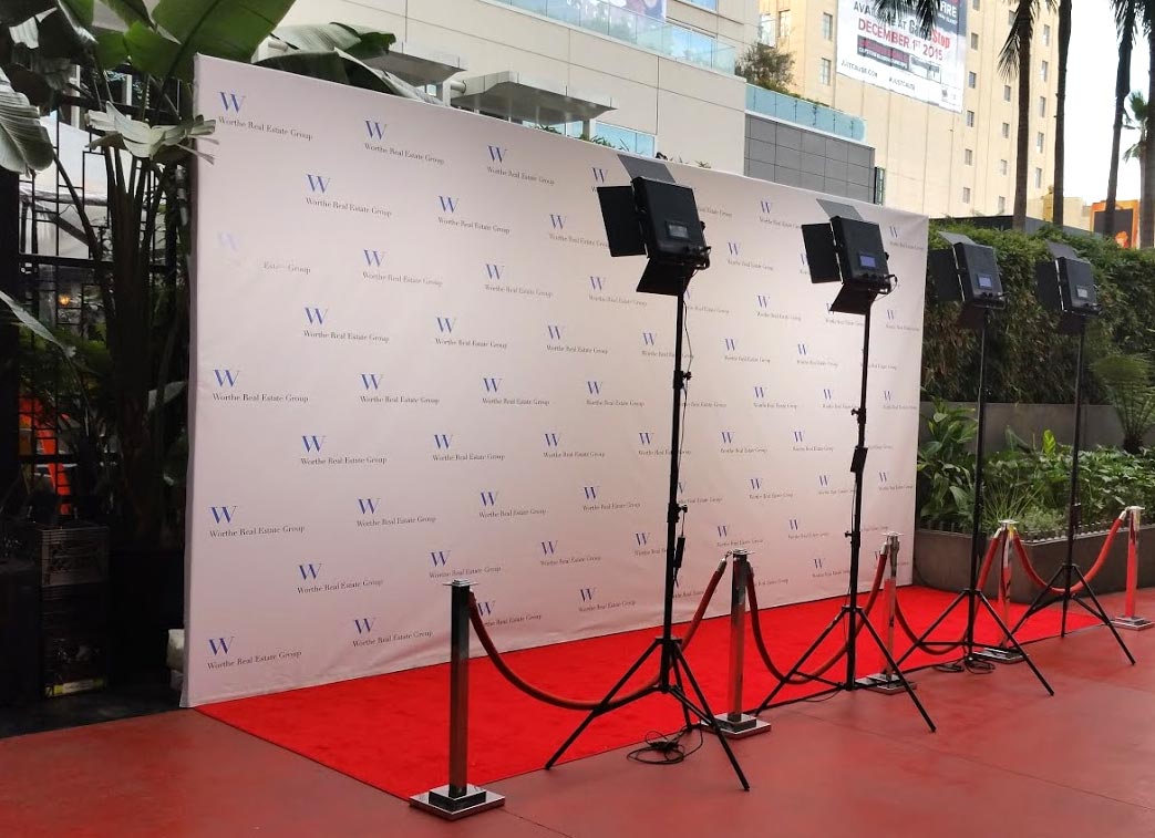 step and repeat backdrop